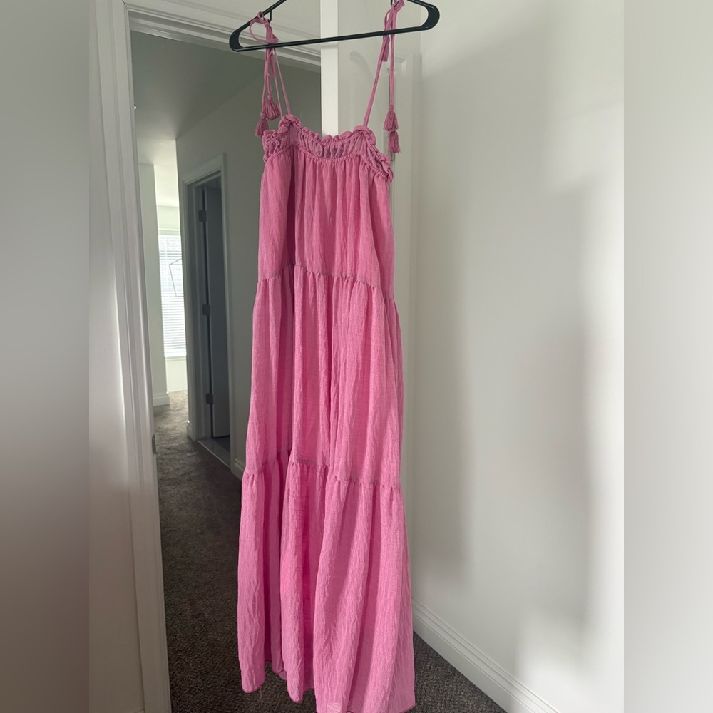 Vici Ruffled Pink Dress - Picture 5 of 5
